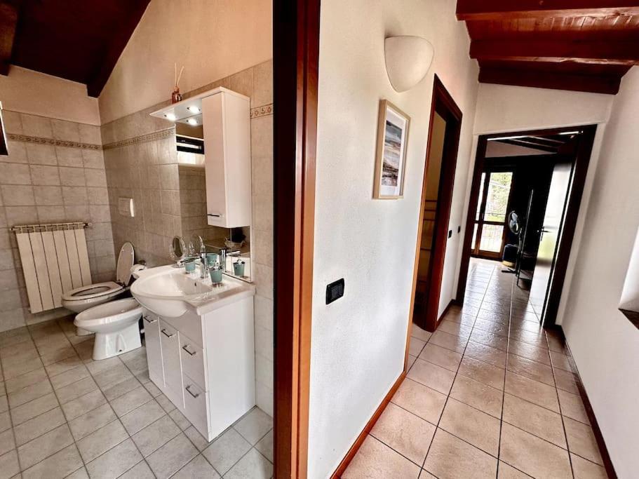 3Br Villetta Con Panoramica Sul Lago Nesso Bagian luar foto